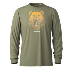 Alternative view of Smartwool Merino Socks Geometric Bear Long Sleeve Graphic Tee