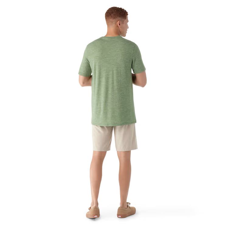 Smartwool Merino Socks Men's Merino Hemp Blend Short Sleeve Pocket Tee - Image 2