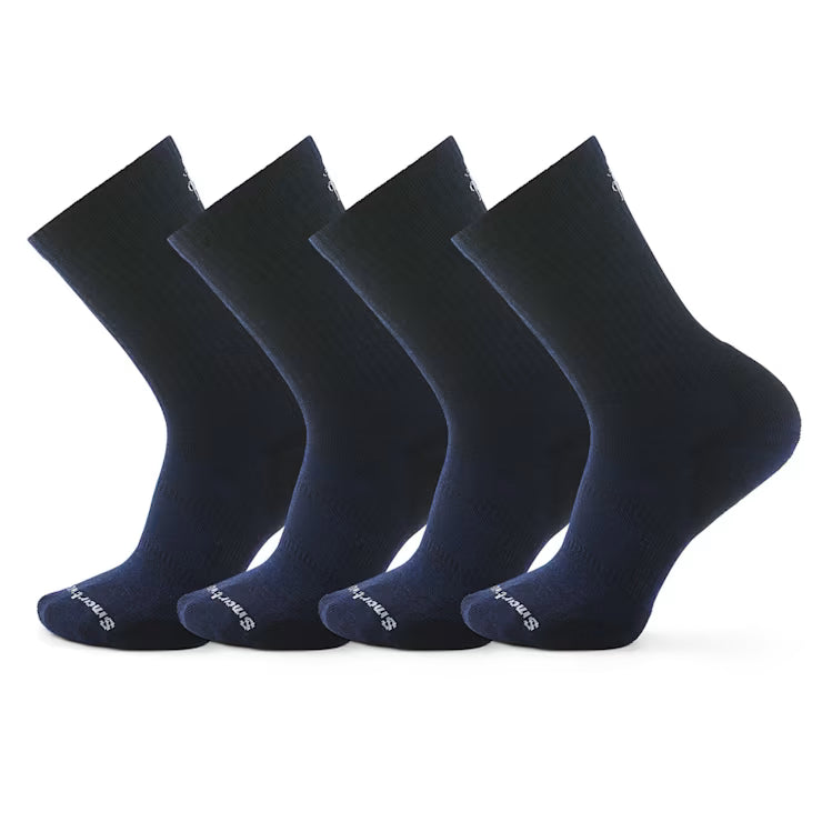 Smartwool Merino Socks Everyday Athletic Crew Socks 4-Pack