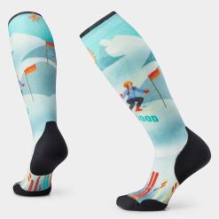 Smartwool Merino Socks Women's Ski Snow Bunny Print Over The Calf Socks