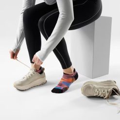 Alternative view of Smartwool Merino Socks Women's Run Brushed Print Low Ankle Socks