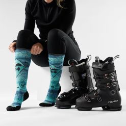 Alternative view of Smartwool Merino Socks Women's Ski Topo Treasures Print Over The Calf Socks