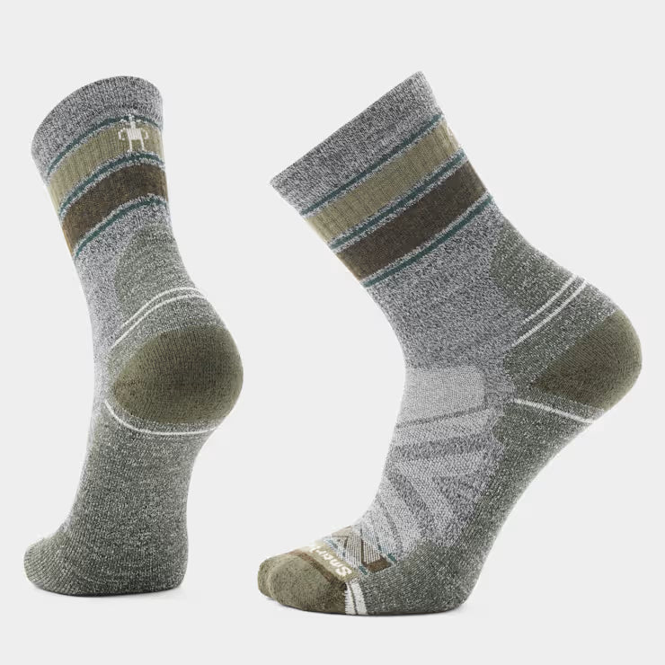 Smartwool Merino Socks Hike Striped Mid Crew Socks