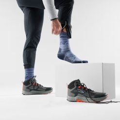 Alternative view of Smartwool Merino Socks Hike Mountain Range Pattern Crew Socks