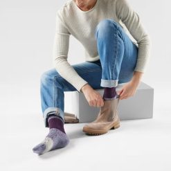 Alternative view of Smartwool Merino Socks Women's Everyday Color Block Cable Crew Socks