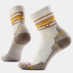 Smartwool Merino Socks Women's Hike Zig Zag Valley Mid Crew Socks