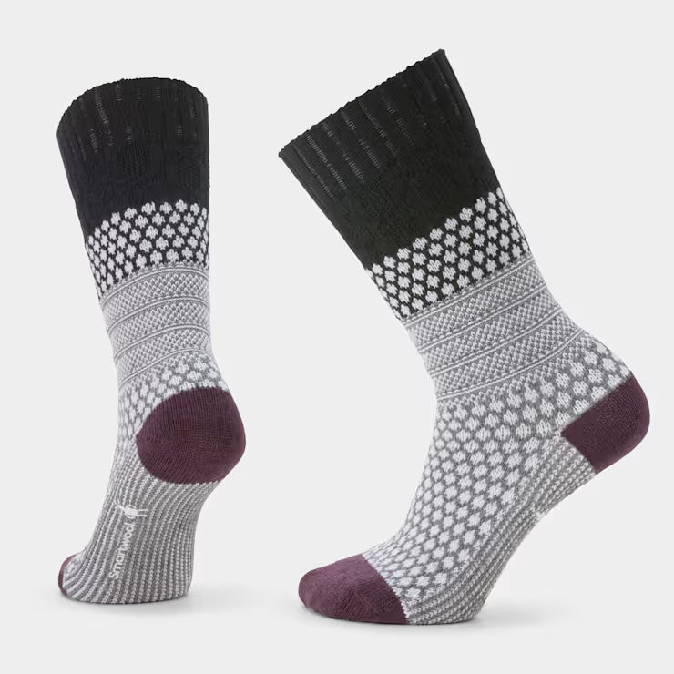 Smartwool Merino Socks Women's Everyday Cozy Popcorn Cable Crew Socks