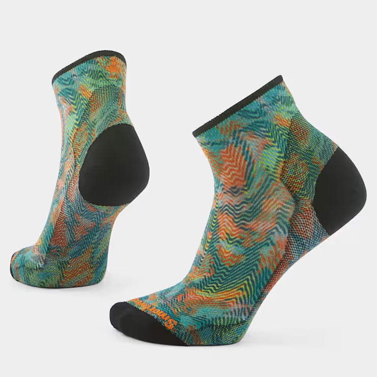 Smartwool Merino Socks Women's Bike Jungle Music Print Ankle Socks
