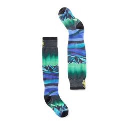 Alternative view of Smartwool Merino Socks Junior Ski Aurora Flash Print Over The Calf Socks