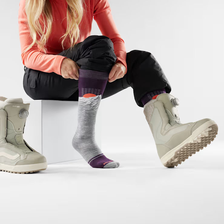 Smartwool Merino Socks Women's Snowboard Valley Sunset Over The Calf Socks - Image 2