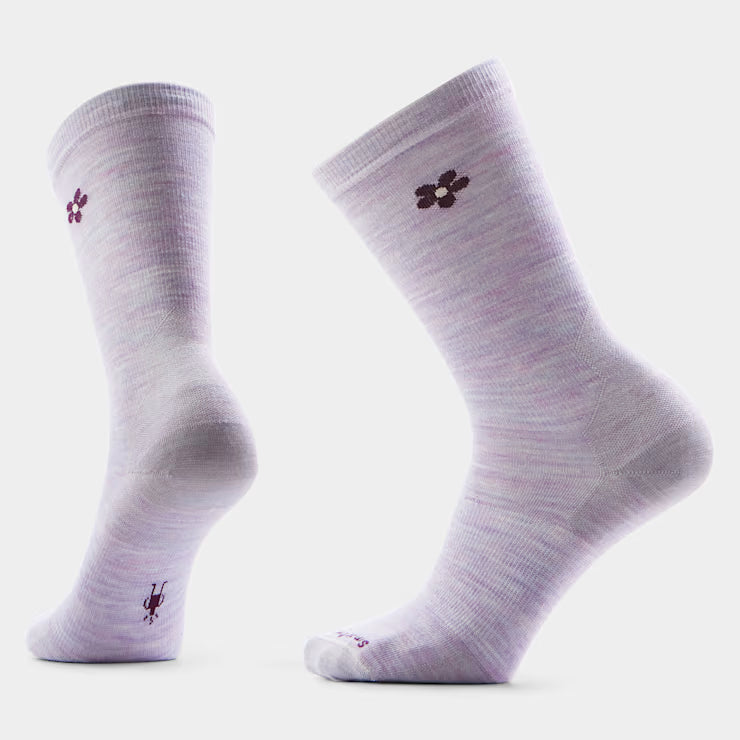 Smartwool Merino Socks Women's Everyday Groovy Bloom Crew Socks