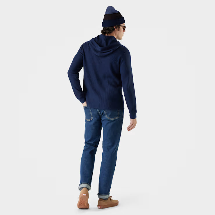 Smartwool Merino Socks Men's Waffle Henley Hoodie - Image 2