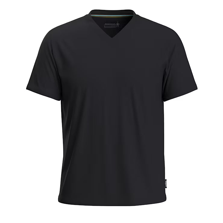 Smartwool Merino Socks Men's Perfect V-Neck Short Sleeve Tee - Image 3