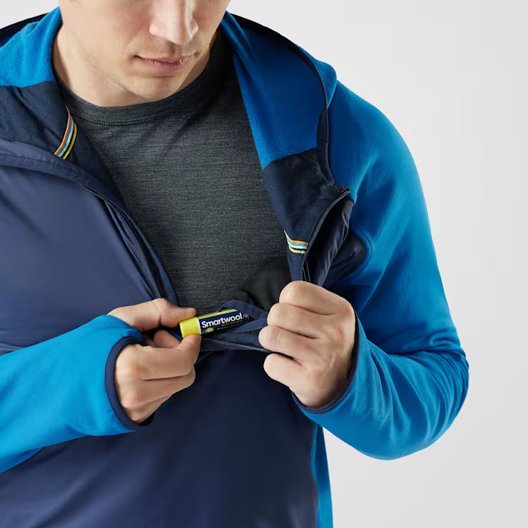 Smartwool Merino Socks Men's Smartloft 1/2 Zip Hoodie - Image 2