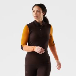 Smartwool Merino Socks Women's Intraknit? Thermal Merino Base Layer Colorblock 1/4 Zip