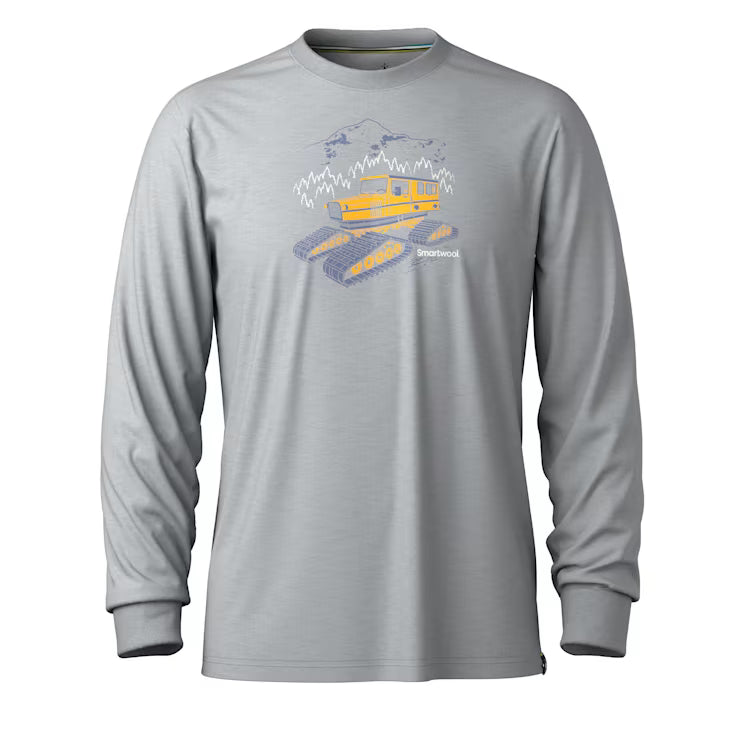 Smartwool Merino Socks Snowcat Graphic Long Sleeve Graphic Tee - Image 2