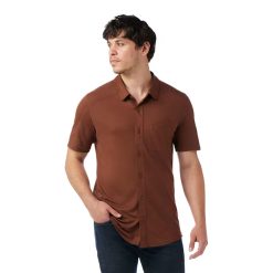 Smartwool Merino Socks Men's Short Sleeve Button Down