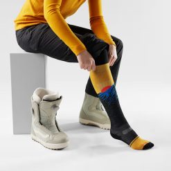 Alternative view of Smartwool Merino Socks Women's Snowboard Valley Sunset Over The Calf Socks