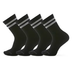 Smartwool Merino Socks Everyday Athletic Striped Crew Socks 4-Pack