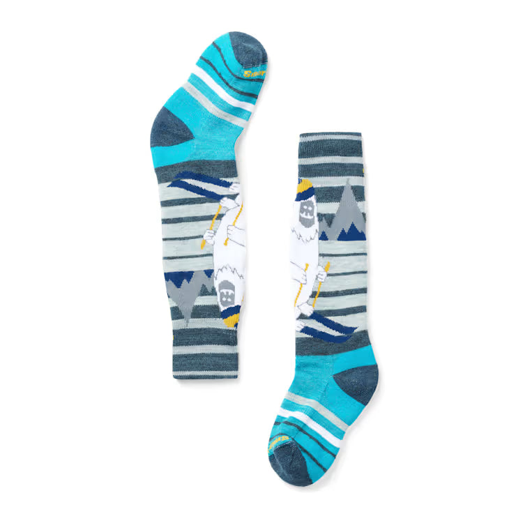 Smartwool Merino Socks Kids' Wintersport Yeti Pattern Over The Calf Socks - Image 2