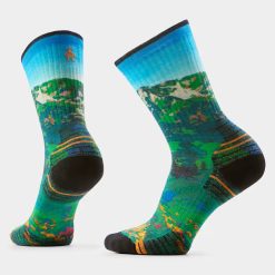 Smartwool Merino Socks Wome's Hike Mountain Lake Print Crew Socks
