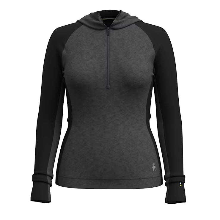 Smartwool Merino Socks Women's Classic Thermal Merino Base Layer 1/2 Zip Hoodie - Image 3