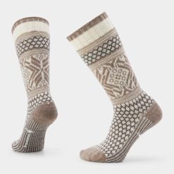 Smartwool Merino Socks Women's Everyday Cozy Popcorn Snowflake Crew Socks