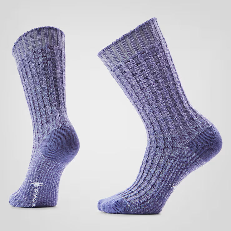 Smartwool Merino Socks Women's Everyday Cozy Waffle Press Crew Socks