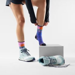 Alternative view of Smartwool Merino Socks Wome's Hike Mountain Sunrise Print Crew Socks