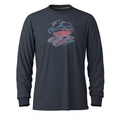 Alternative view of Smartwool Merino Socks Snowcat Graphic Long Sleeve Graphic Tee