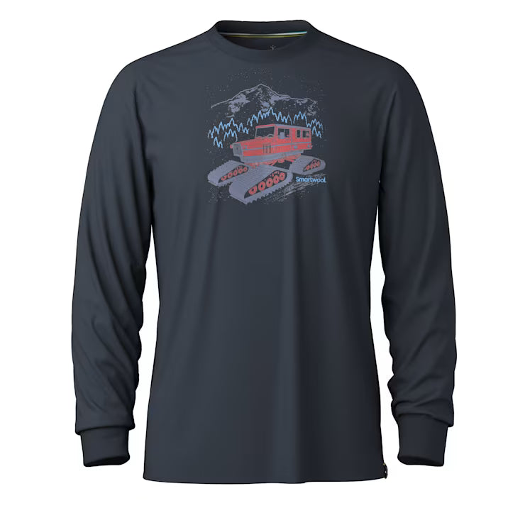 Smartwool Merino Socks Snowcat Graphic Long Sleeve Graphic Tee - Image 2
