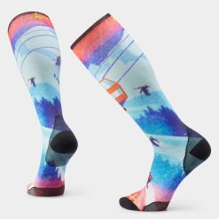 Smartwool Merino Socks Ski Ski Day Print Over The Calf Socks