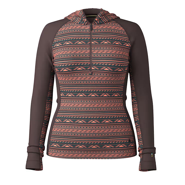 Smartwool Merino Socks Women's Classic Thermal Merino Base Layer 1/2 Zip Hoodie - Image 3