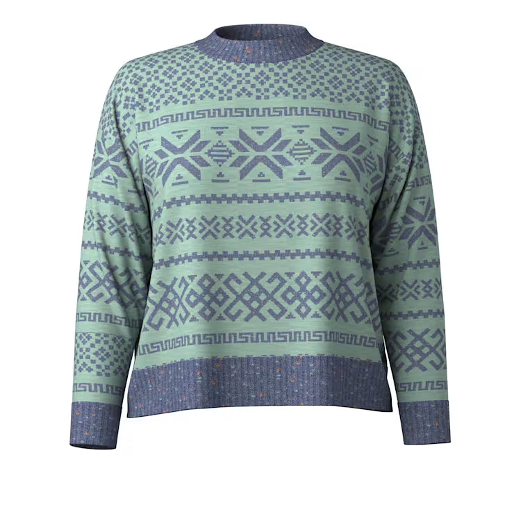 Smartwool Merino Socks Women's Edgewood Heritage Crew Sweater - Image 4
