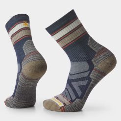 Smartwool Merino Socks Hike Striped Mid Crew Socks