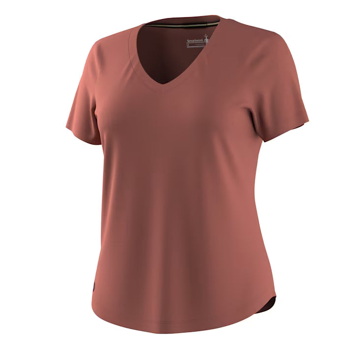 Smartwool Merino Socks Women's Active Ultralite V-Neck Short Sleeve - Image 3