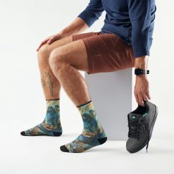 Alternative view of Smartwool Merino Socks Bike Rugged Ride Print Crew Socks