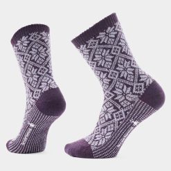 Smartwool Merino Socks Women's Everyday Cozy Traditional Snowflake Crew Socks