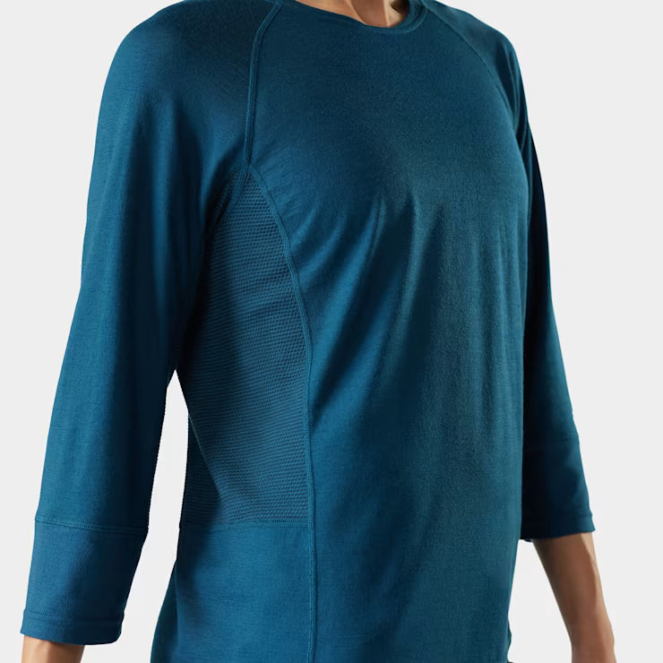 Smartwool Merino Socks Women's Mountain Bike 3/4 Sleeve Jersey - Image 3
