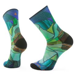 Smartwool Merino Socks Hike Mirror Mountain Print Crew Socks
