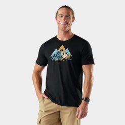 Smartwool Merino Socks Men's Peak Bagger Active Short Sleeve Graphic Tee