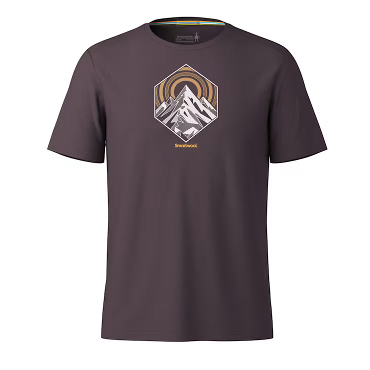 Smartwool Merino Socks Men's Peak Energy Active Short Sleeve Graphic Tee - Image 3