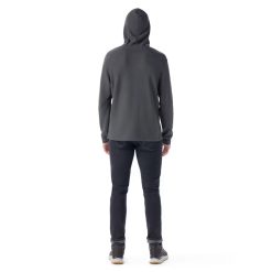 Alternative view of Smartwool Merino Socks Men's Waffle Henley Hoodie