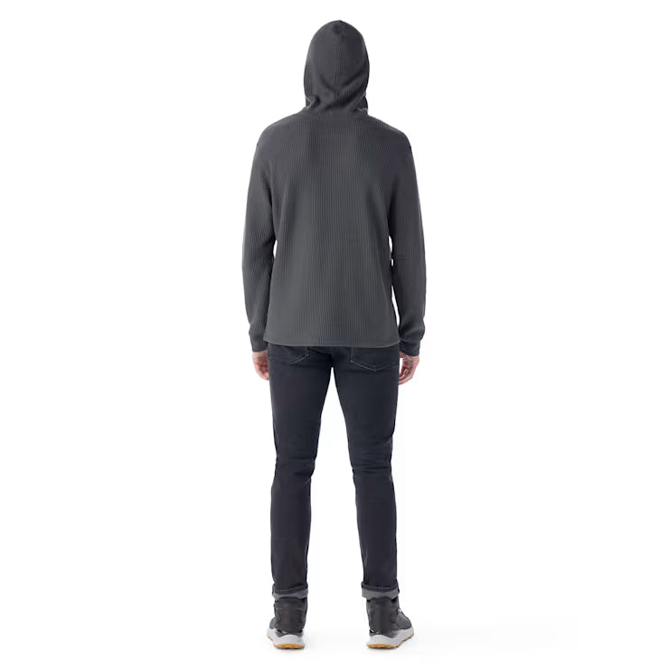 Smartwool Merino Socks Men's Waffle Henley Hoodie - Image 2