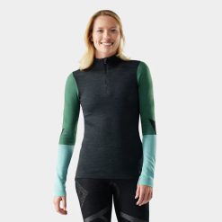 Smartwool Merino Socks Women's Intraknit? Thermal Merino Base Layer Colorblock 1/4 Zip