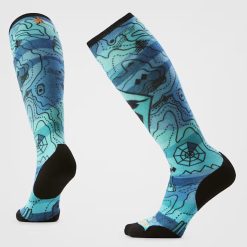 Smartwool Merino Socks Women's Ski Topo Treasures Print Over The Calf Socks