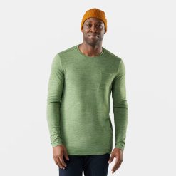 Smartwool Merino Socks Men's Everyday Exploration Merino Long Sleeve Pocket Tee