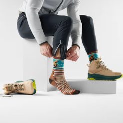 Alternative view of Smartwool Merino Socks Hike Bear Stripe Mid Crew Socks