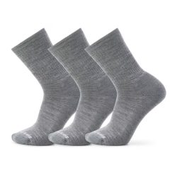 Smartwool Merino Socks Everyday Solid Rib Crew Socks 3-Pack