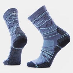Smartwool Merino Socks Hike Mountain Range Pattern Crew Socks